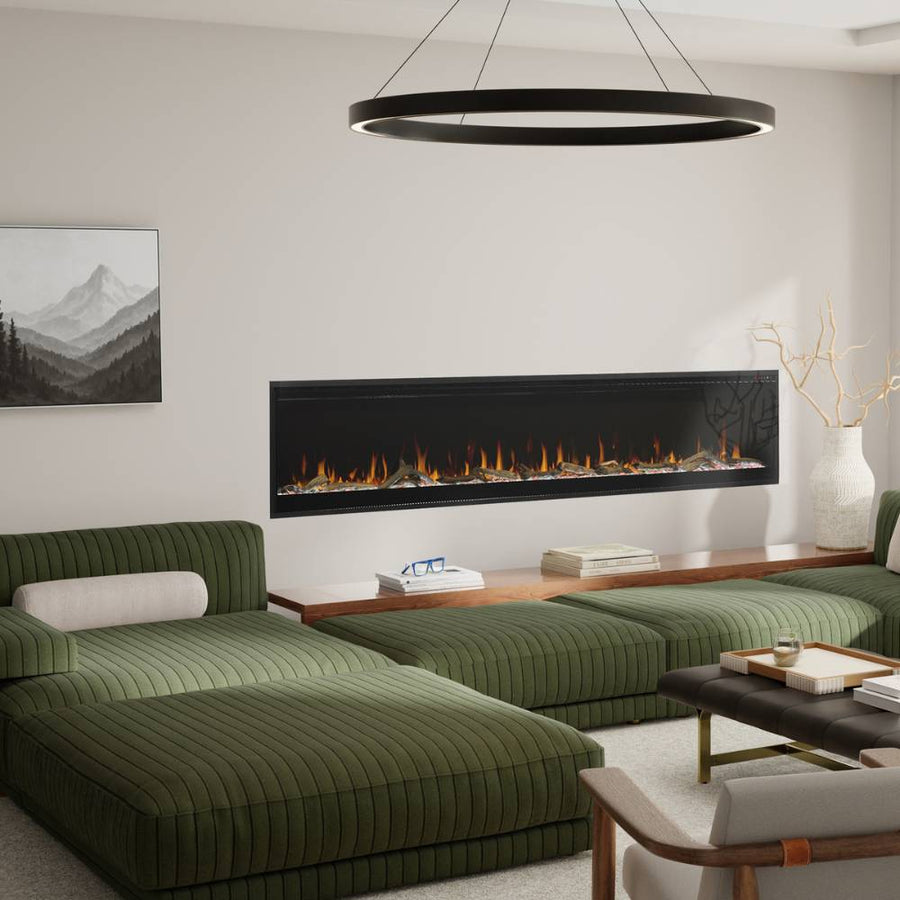 Dimplex Vital ESN100 in Living Room with Optional Logs