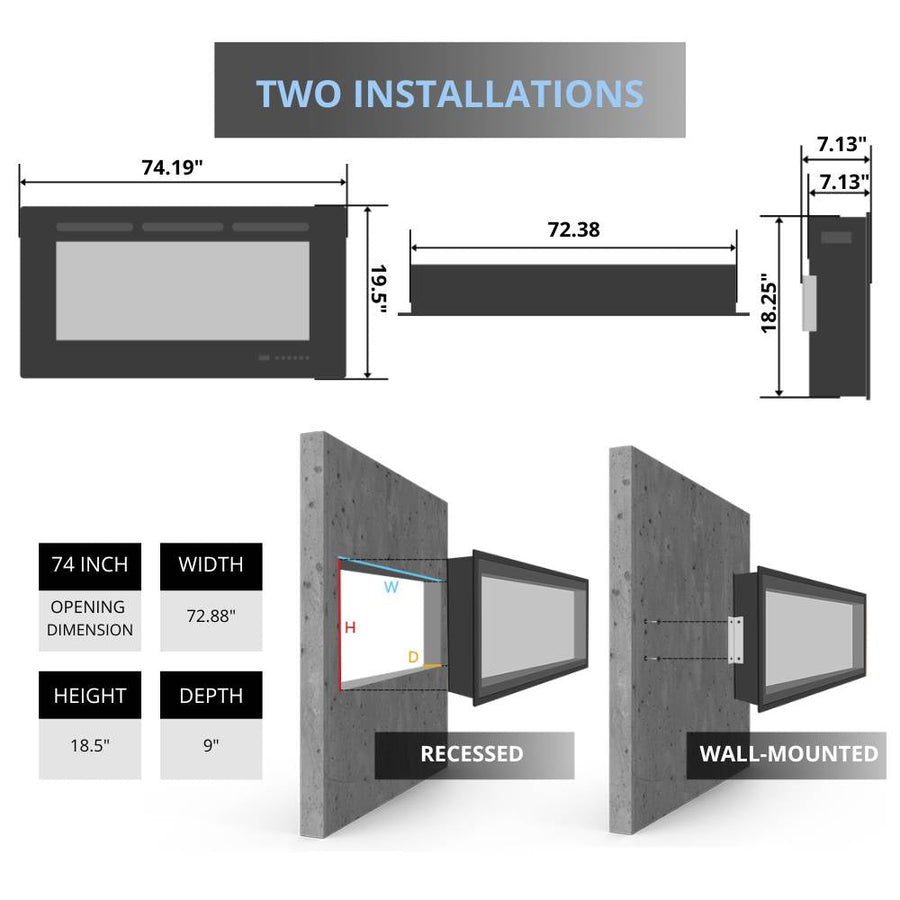 Dimplex Vital Sense Smart Linear Electric Fireplace