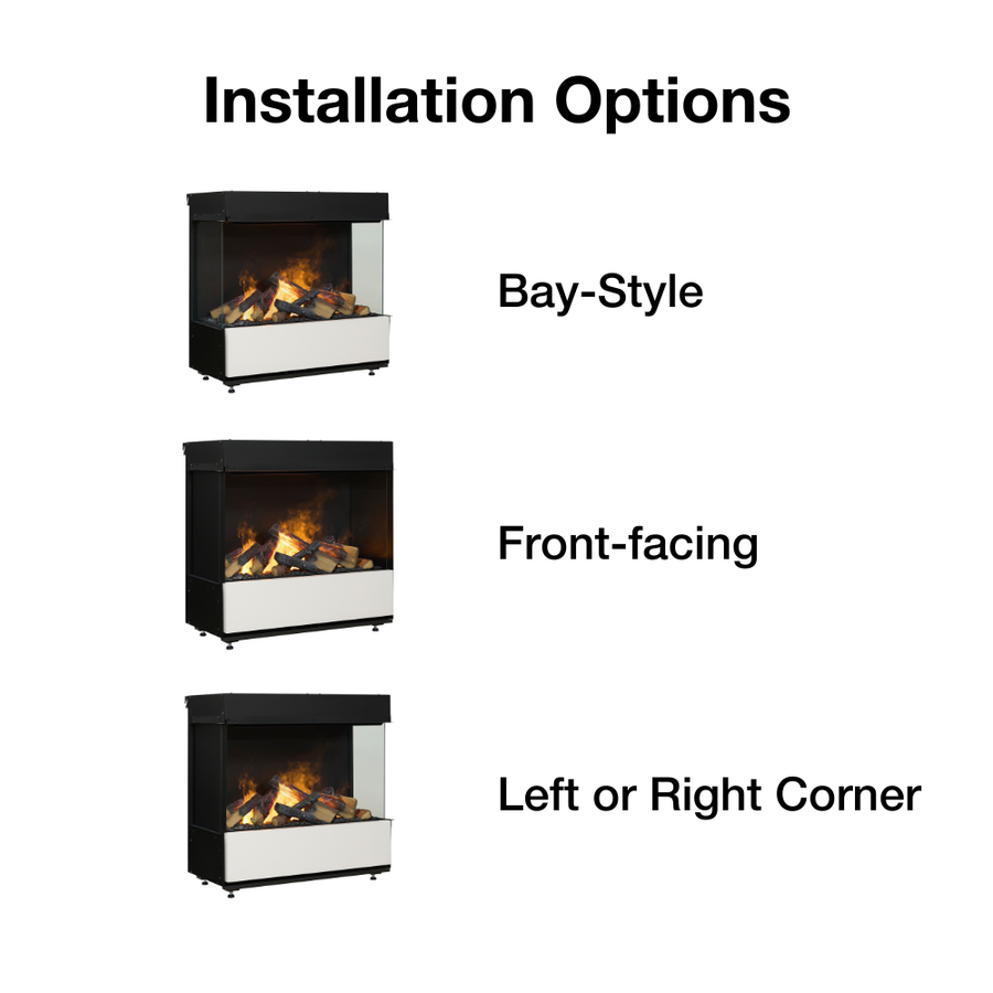 Dimplex Opti-Myst Aura 30-Inch 3-Sided Vapor Fireplace (3STEP-RGB-AM)