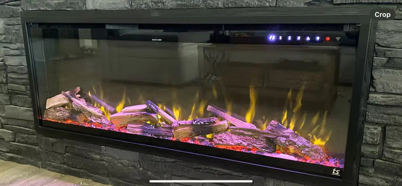 Touchstone Sideline Elite Pro Built-In/Wall Mounted Electric Fireplace