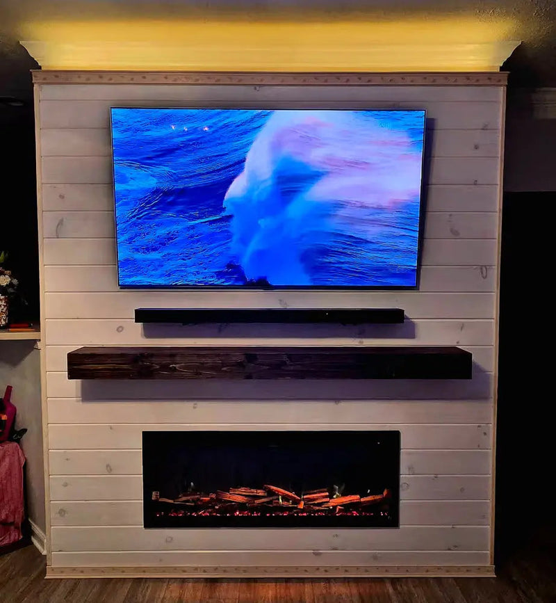 Touchstone Sideline Elite Pro Built-In/Wall Mounted Electric Fireplace