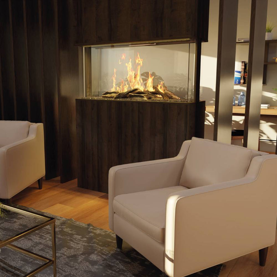 Modern Flames Nova Clear 48-Inch Built-In See-Through Electric Fireplace