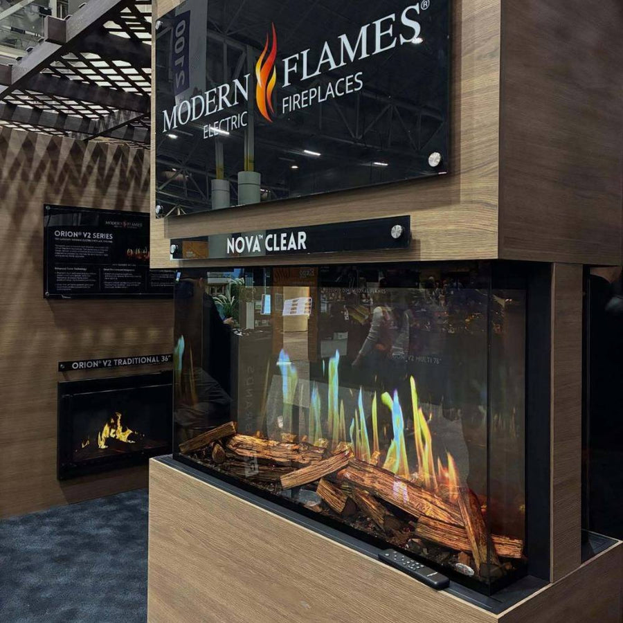 Modern Flames Nova Clear 48-Inch Built-In See-Through Electric Fireplace