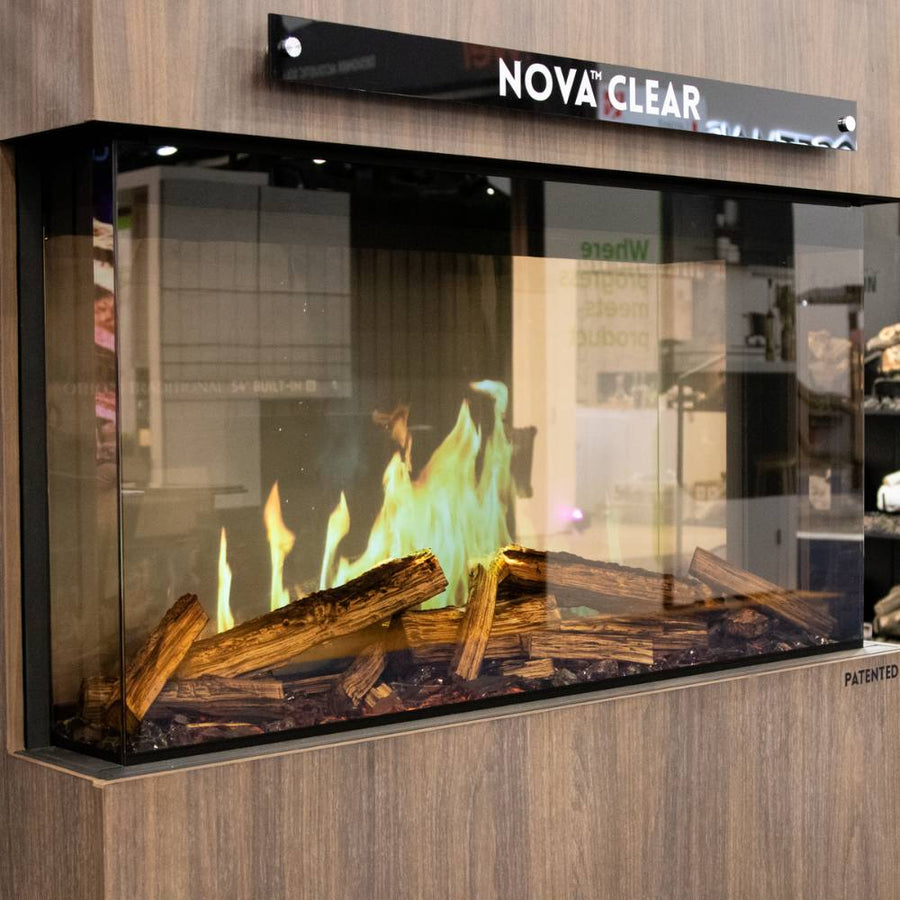 Modern Flames Nova Clear 48-Inch Built-In See-Through Electric Fireplace