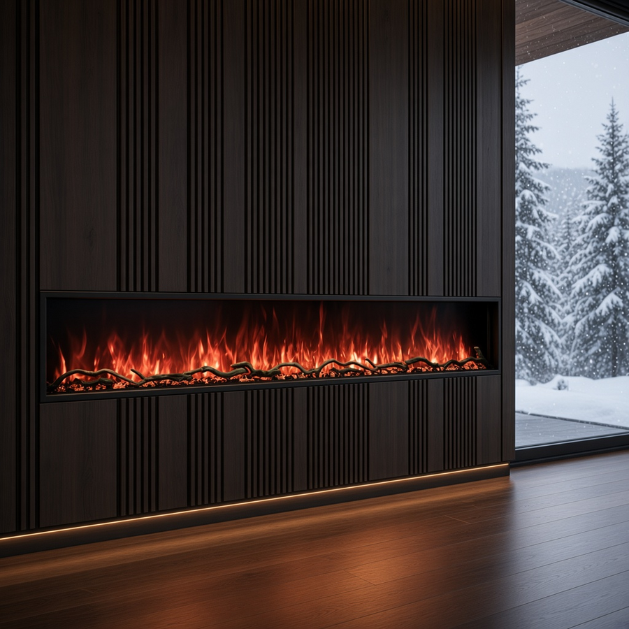 Modern Flames Landscape Pro Slim Electric Fireplace with 6-Inch Depth