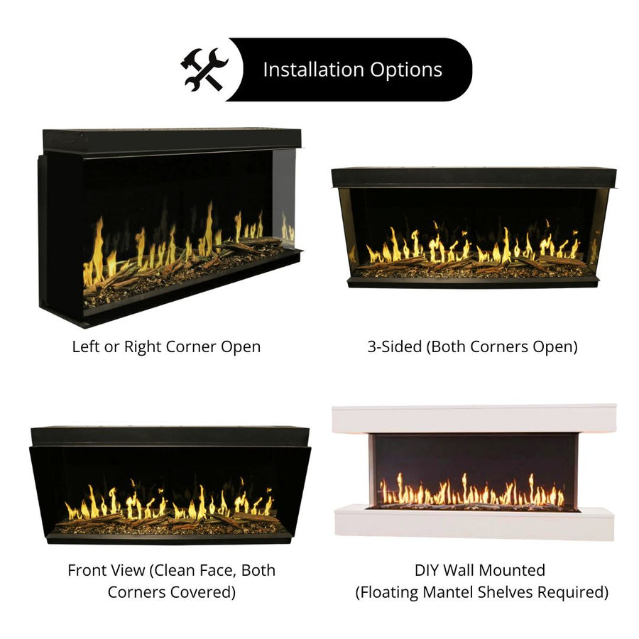 Modern Flames Orion Multi Series 3-Sided Smart Electric Fireplace