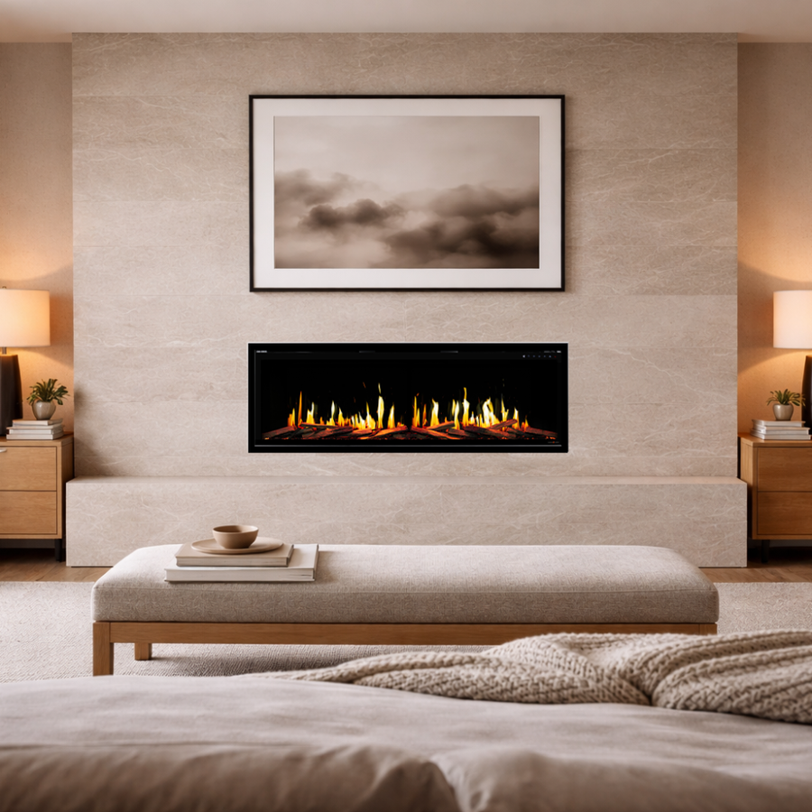 Modern Flames Orion V2 in Bedroom