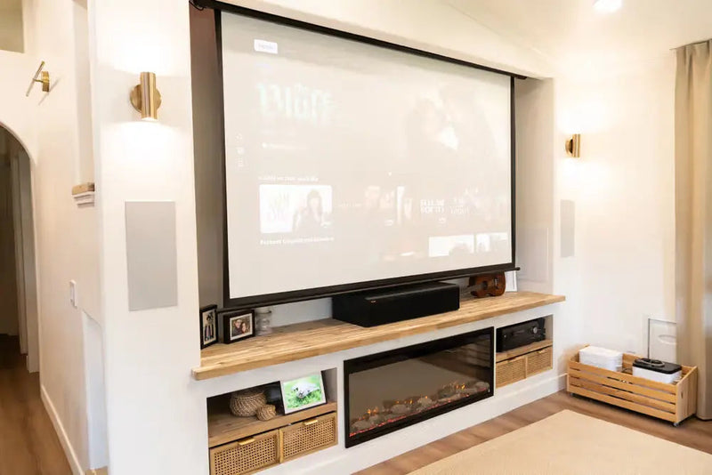 Touchstone Sideline Elite Pro Built-In/Wall Mounted Electric Fireplace