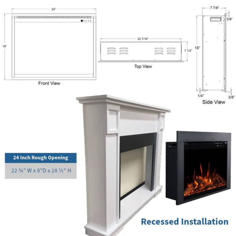 Touchstone Fireplug Pro Smart Electric Fireplace Insert