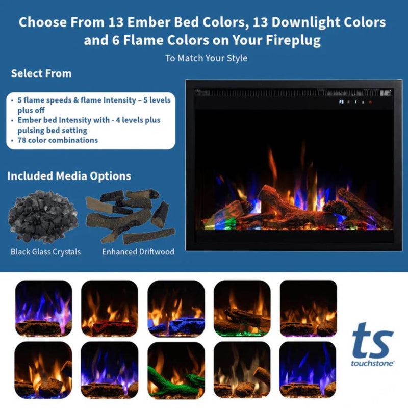 Touchstone Fireplug Pro Smart Electric Fireplace Insert