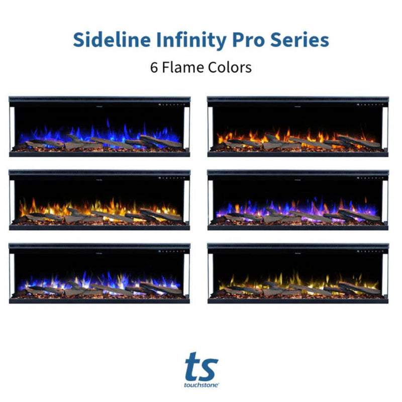 Touchstone Forte Infinity Pro 40-Inch 3-Sided Smart Electric Fireplace (#80064)