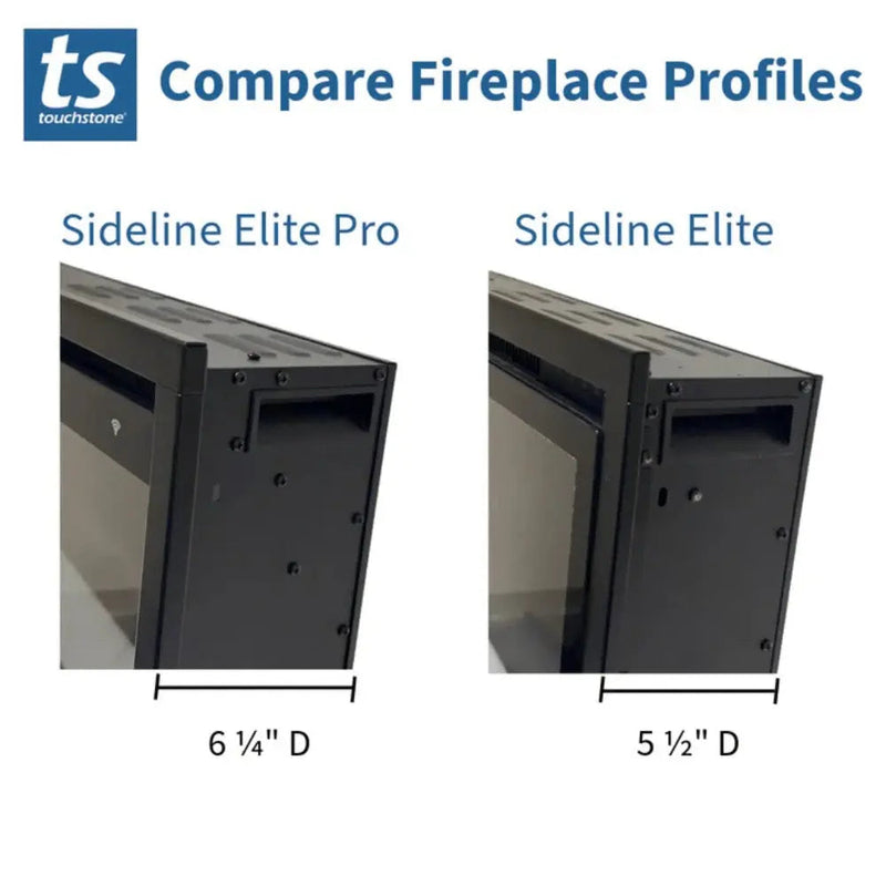 Touchstone Sideline Elite Pro Built-In/Wall Mounted Electric Fireplace