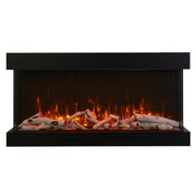 Amantii TRU-VIEW XT Indoor/Outdoor 3-Sided Electric Fireplace, Sizes: 40" - 88"