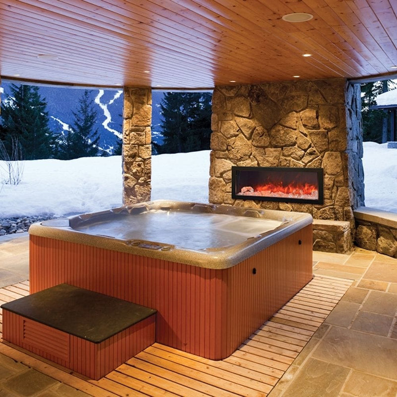Amantii Panorama DEEP Lumina 40-Inch Built-in Indoor/Outdoor Smart Electric Fireplace (BI-40-DEEP-OD-LUMINA)