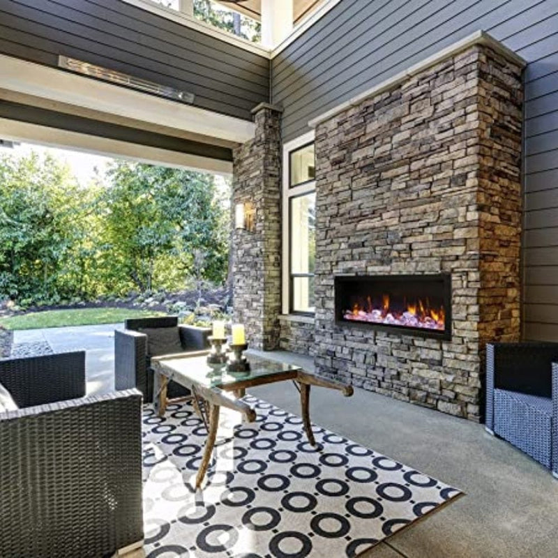 Amantii Panorama DEEP 60-Inch Built-in Indoor/Outdoor Smart Electric Fireplace (BI-60-DEEP)