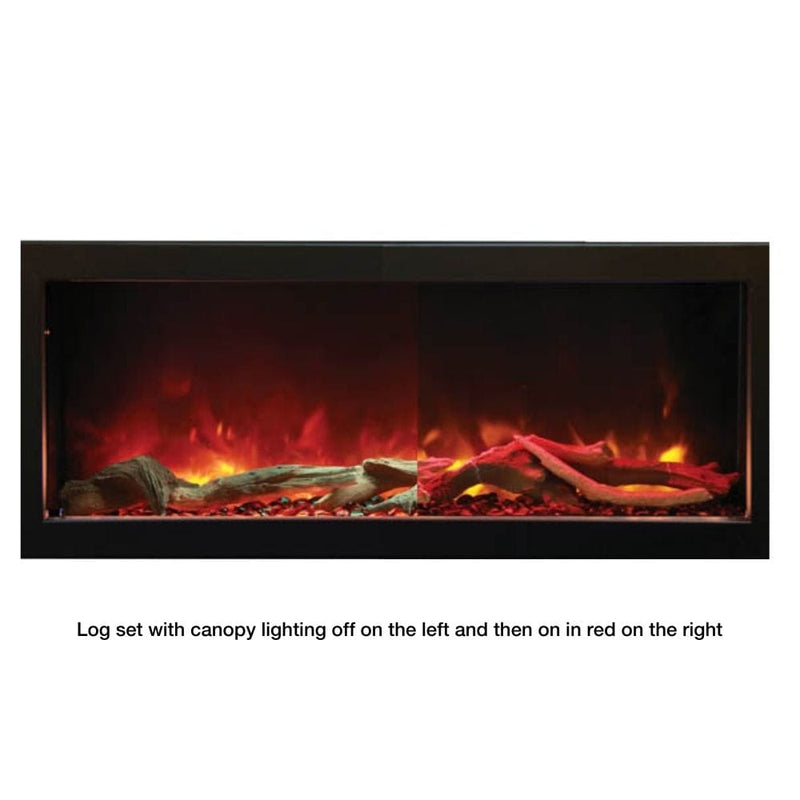 Amantii Panorama DEEP 88-Inch Built-in Indoor/Outdoor Smart Electric Fireplace (BI-88-DEEP)