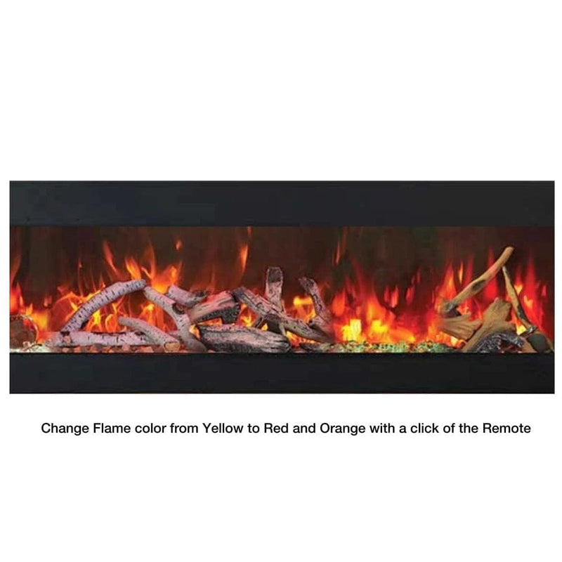 Amantii Panorama SLIM 88-Inch Built-in Indoor /Outdoor Smart Electric Fireplace (BI-88-SLIM)