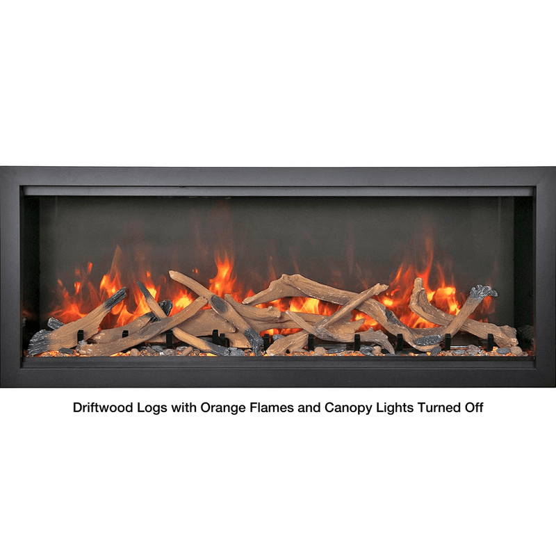 Amantii SYMMETRY Bespoke Extra Tall Built-In Smart Electric Fireplace with Sound