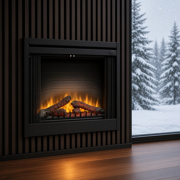Dimplex 33" Deluxe Electric Firebox with Hand-Painted Log Set