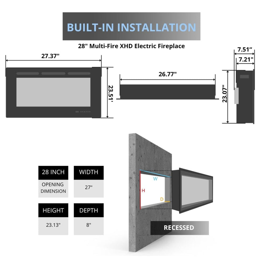 Dimplex Nova XHD Series Plug-in Electric Firebox