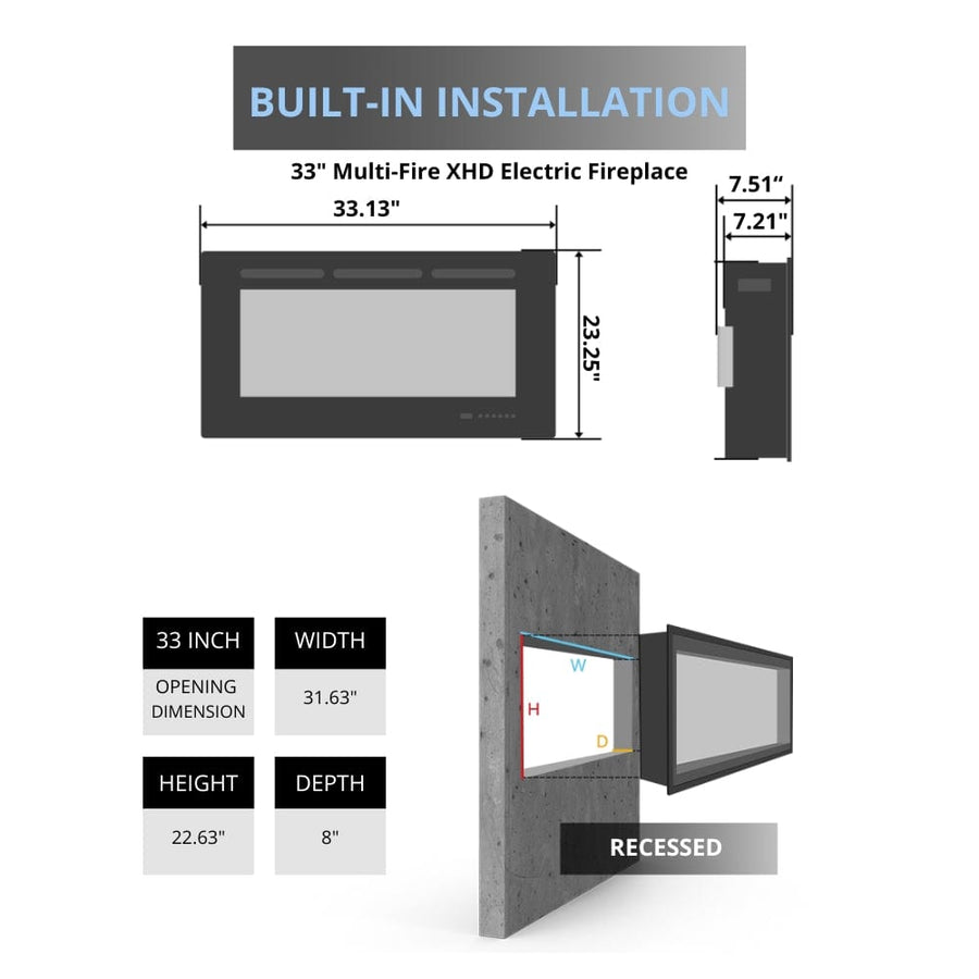 Dimplex Nova XHD Series Plug-in Electric Firebox