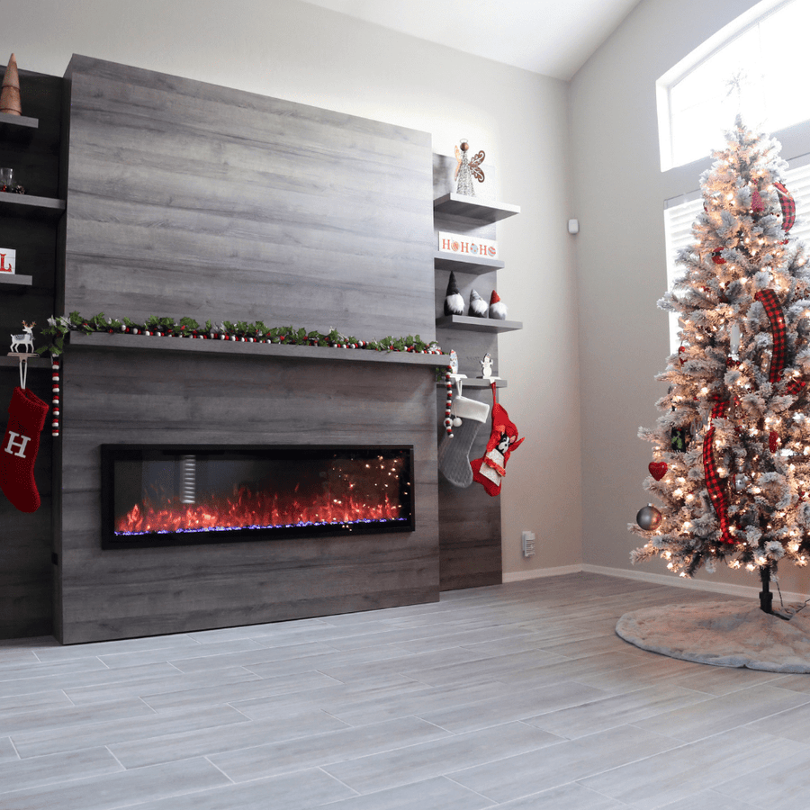 Modern Flames Allwood Fireplace Wall System with 3 Finish Options