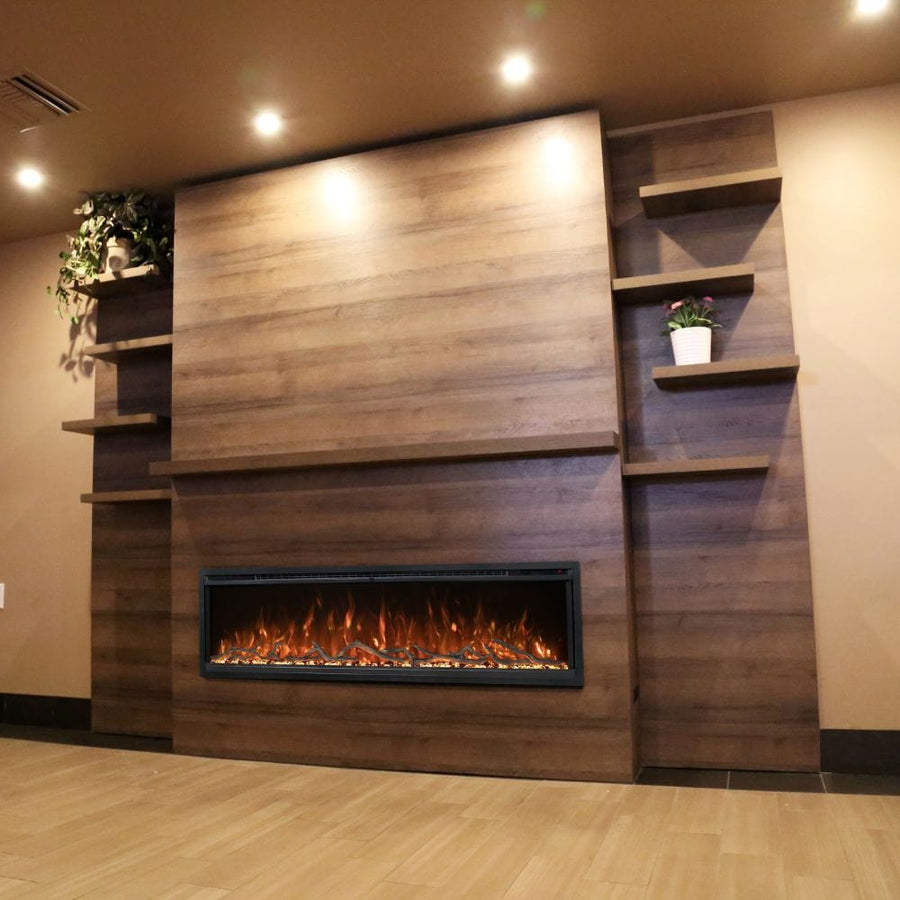 Modern Flames Allwood Fireplace Wall System with 3 Finish Options