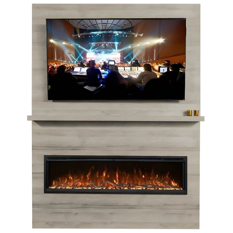 Modern Flames Allwood Main Wall - Coastal Sand