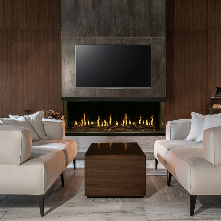 Modern Flames Orion Multi 76" 3-Sided Fireplace Below TV