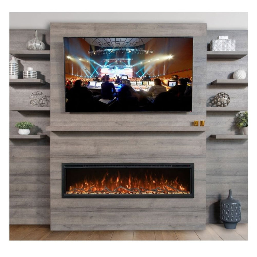 Modern Flames Allwood Fireplace Wall System with 3 Finish Options