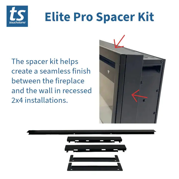 Touchstone Sideline Elite Pro Built-In/Wall Mounted Electric Fireplace