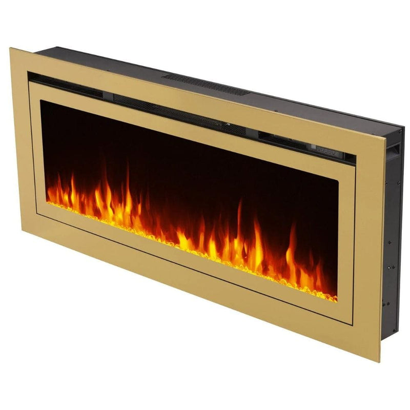 Touchstone Deluxe Gold 50-Inch Built-In Smart Electric Fireplace (#86275)