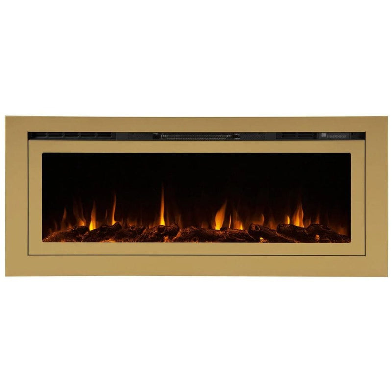 Touchstone Deluxe Gold 50-Inch Built-In Smart Electric Fireplace (#86275)