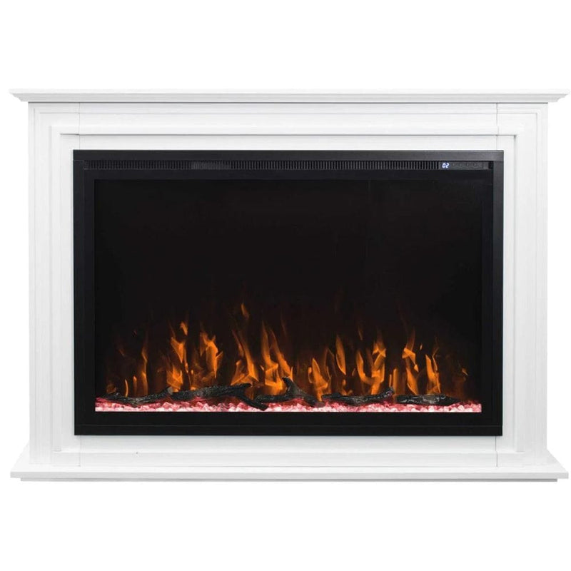 Touchstone Forte Elite 40-Inch Freestanding Electric Fireplace with White Mantel (#90000-80052)