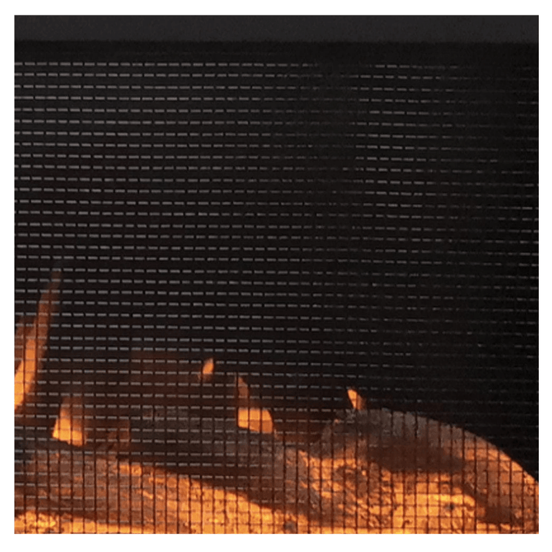 Touchstone Forte Steel 40-Inch Recessed Electric Fireplace with Mesh Screen (#80048)
