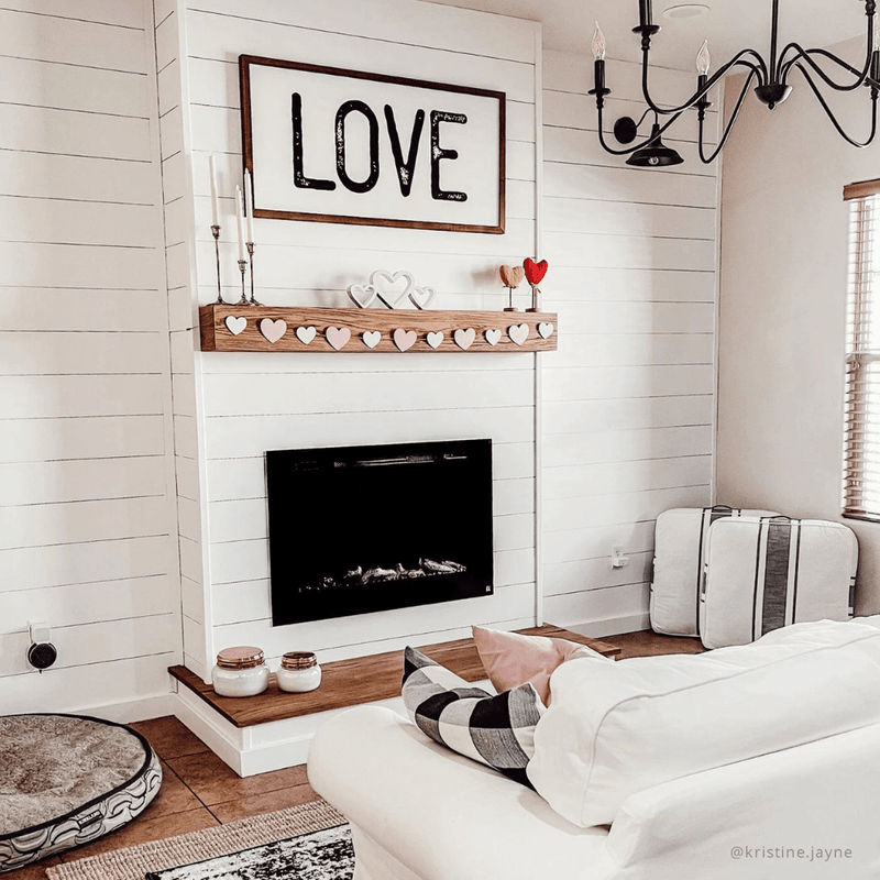 Touchstone Forte Steel 40-Inch Recessed Electric Fireplace with Mesh Screen (#80048)