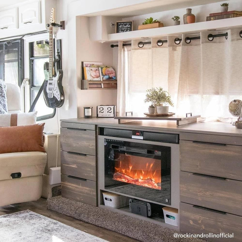Touchstone Sideline 28-Inch Recessed Electric Fireplace (#80028)