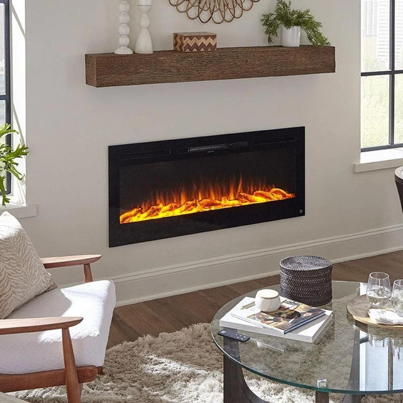 Touchstone Sideline 45-Inch Built-In/Wall Mounted Electric Fireplace