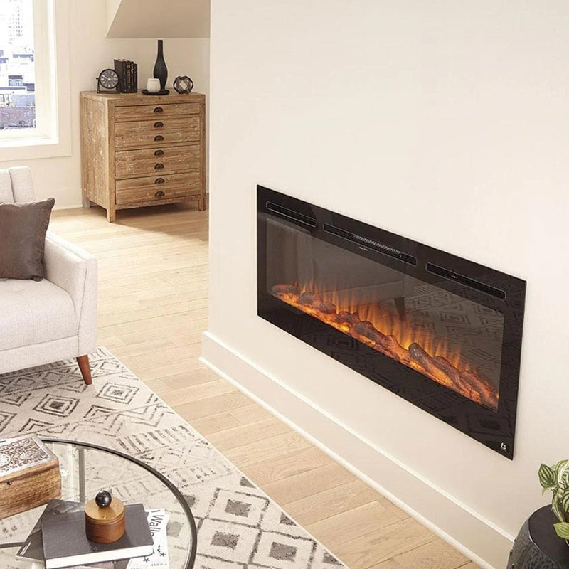 Touchstone Sideline 45-Inch Built-In/Wall Mounted Electric Fireplace