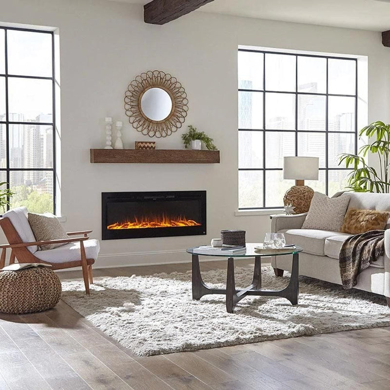 Touchstone Sideline 50-Inch Recessed Smart Electric Fireplace (#80004)
