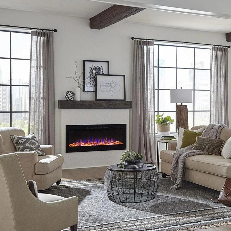 Touchstone Sideline 50-Inch Recessed Smart Electric Fireplace (#80004)