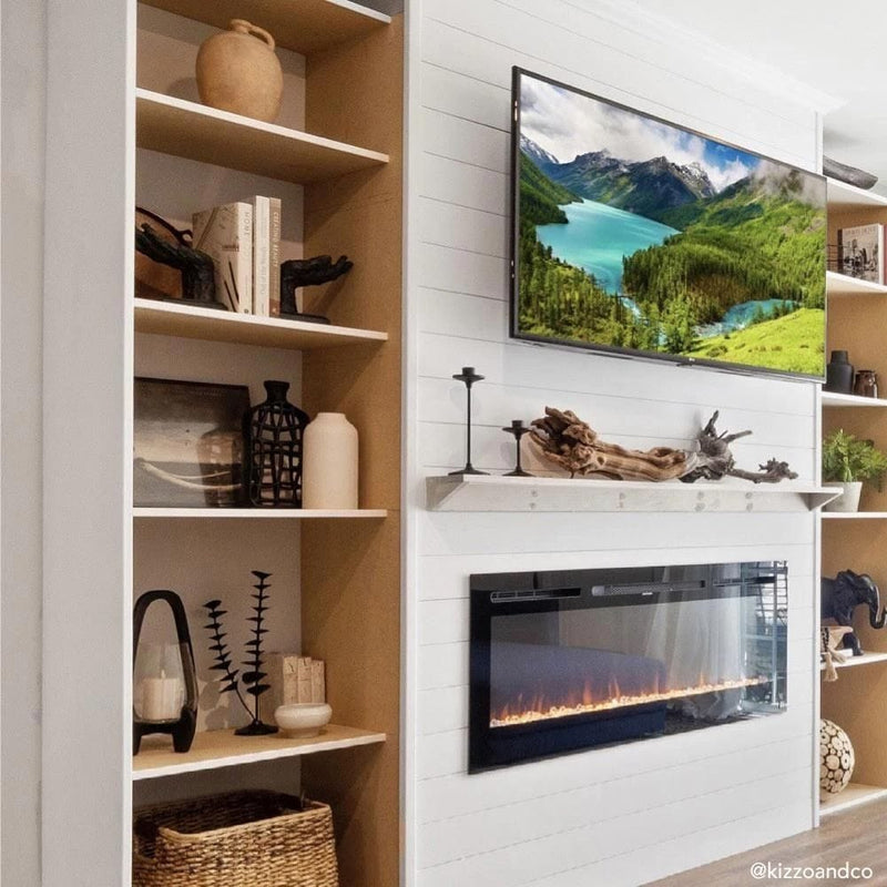 Touchstone Sideline 50-Inch Recessed Smart Electric Fireplace (#80004)