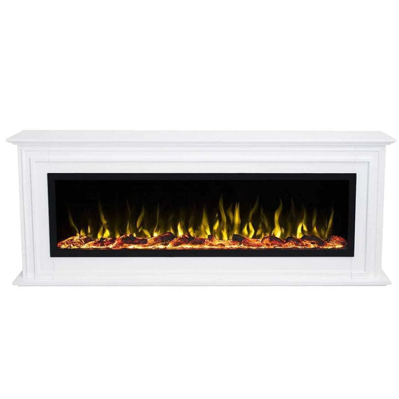 Touchstone Sideline Elite 50-Inch Freestanding Electric Fireplace with White Mantel (#90001-80036)