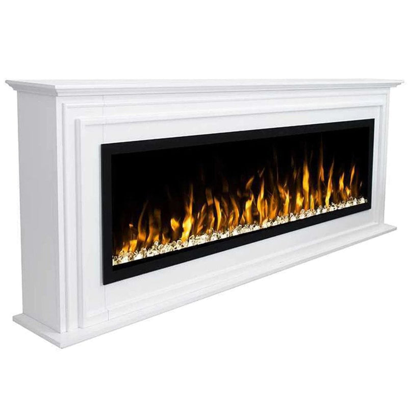 Touchstone Sideline Elite 50-Inch Freestanding Electric Fireplace with White Mantel (#90001-80036)