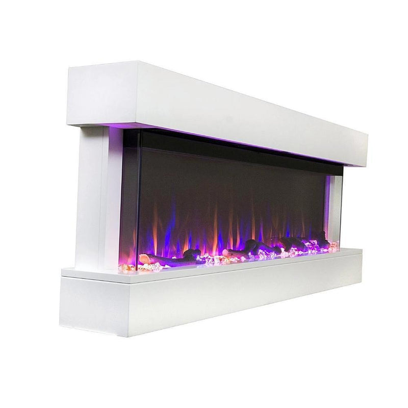 Touchstone Chesmont 50-Inch Wall Mounted 3-Sided Smart Electric Fireplace