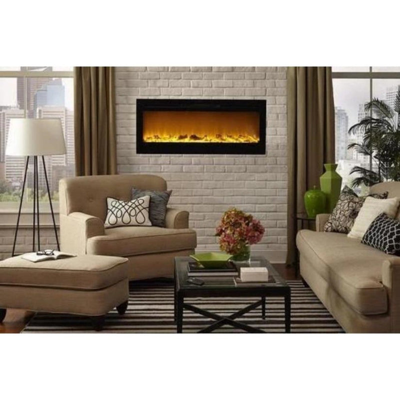 Touchstone Sideline 45-Inch Built-In/Wall Mounted Electric Fireplace