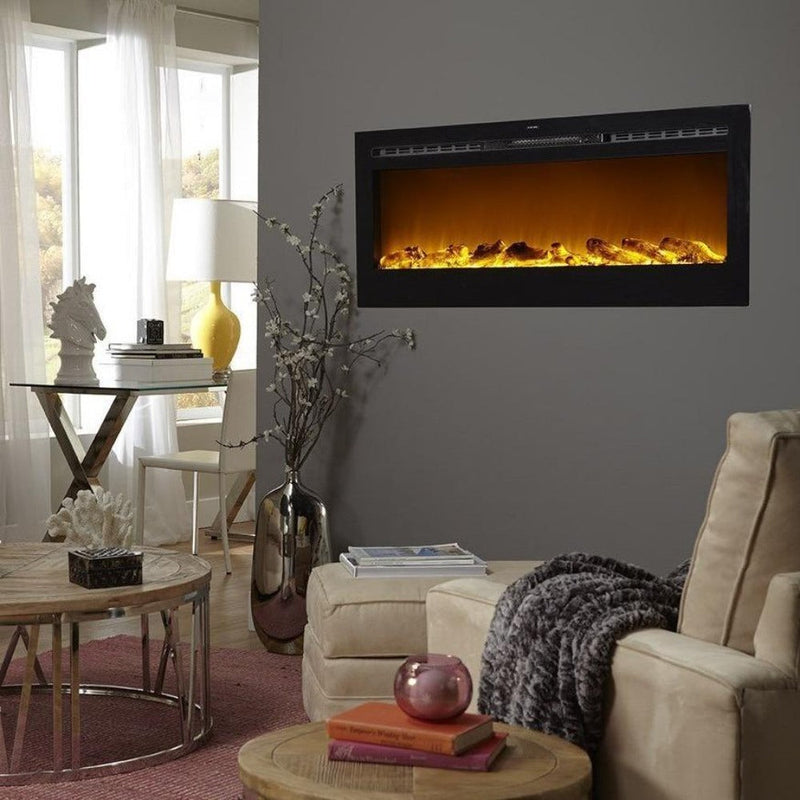 Touchstone Sideline 50-Inch Recessed Smart Electric Fireplace (#80004)