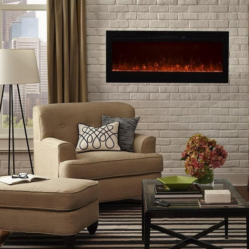 Touchstone Sideline 50-Inch Recessed Smart Electric Fireplace (#80004)