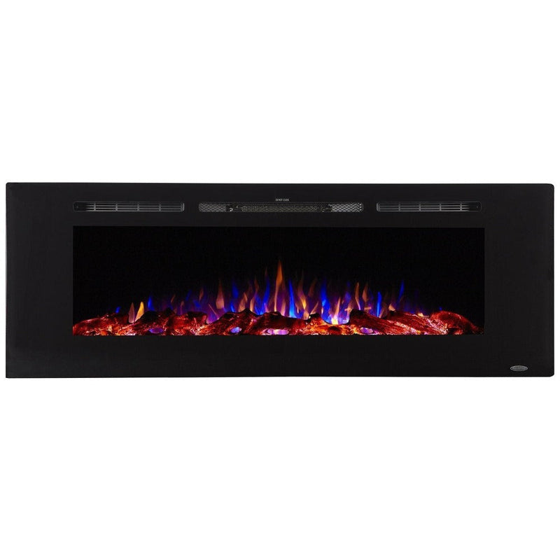 Touchstone Sideline 60-Inch Built-In/Wall Mounted Electric Fireplace