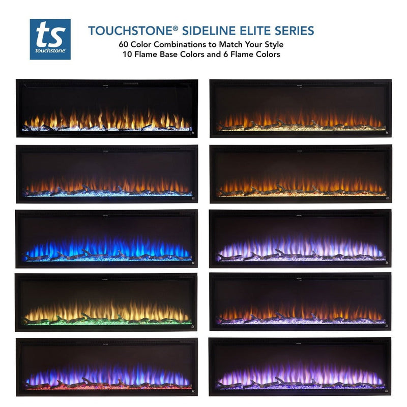 Touchstone Sideline Elite Built-In/Wall Mounted Electric Fireplace
